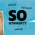 Textgrafik mit den Worten "So schmeckt’s": "süßlich", "Karamell" und "würzig"