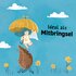 Illustration eines Schutzengels mit Schirm über einem Keks, daneben der Text "Ideal als Mitbringsel"