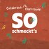 Text "So schmeckt's: Colakraut, Eberraute" mit Kräuter-Illustrationen