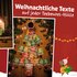 In Form eines Weihnachtsbaums aufgelegte Teebeutel, Text: "Weihnachtliche Texte auf jeder Teebeutel-Hülle"
