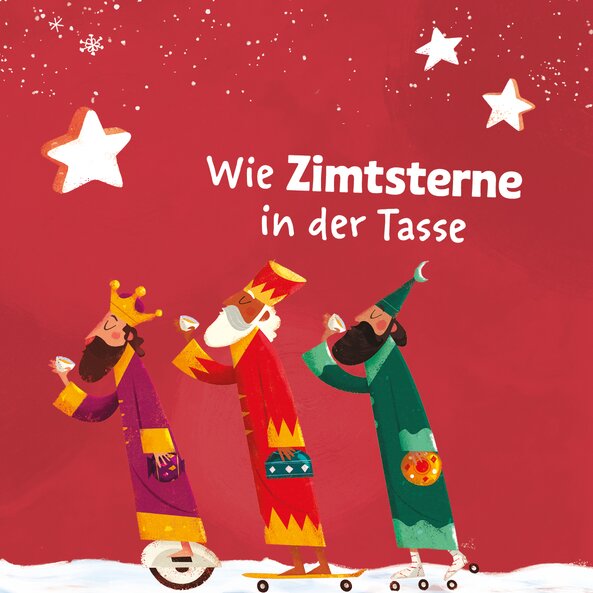 Illustration zum Zimt Zauber Tee mit dem Vergleich "Wie Zimtsterne in der Tasse"