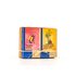The Thank You Tea and the Mood Good, Everything's Good Tea are packed in a small brown box so that the front is visible. They are tied together with a raffia ribbon.
