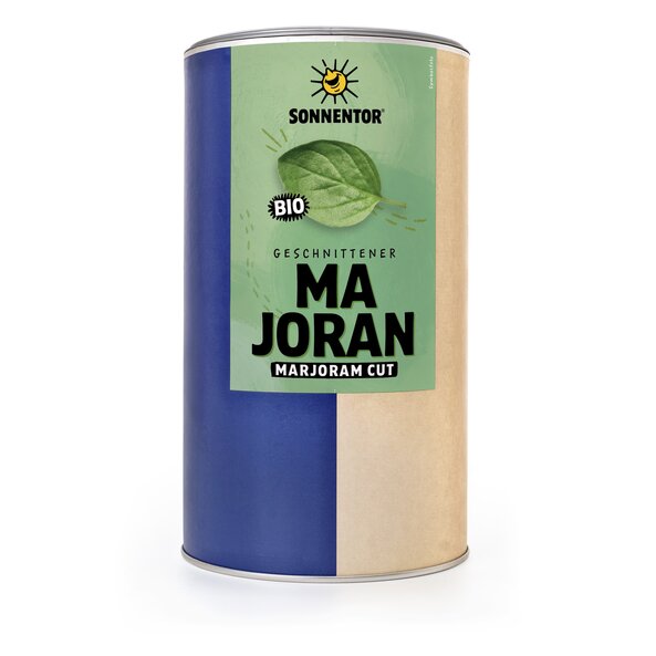 Majoran geschnitten bio 110 g, Gastrodose groß | © SONNENTOR